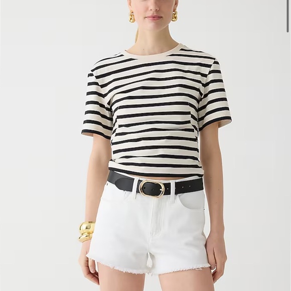 J. Crew White Frayed Hem Jean Shorts: Eligible 3/$25 - Picture 1 of 13